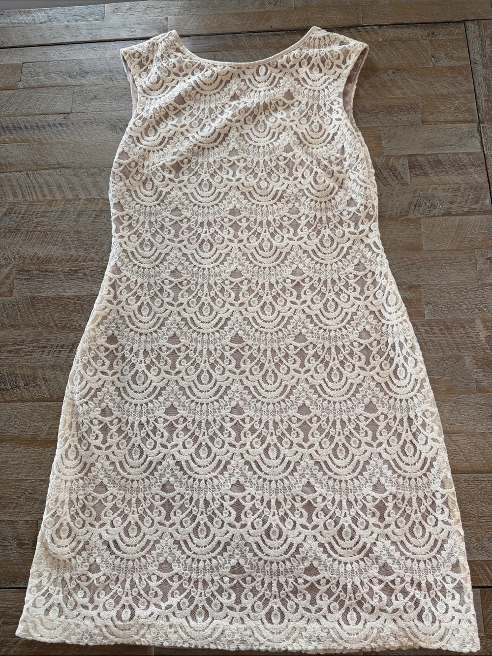 Jessica Howard Women's Lace Sheath Dress in Cream